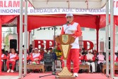 Bupati Bistamam Lepaskan Pawai Karnaval HUT RI Ke 81 Di Bagansiapiapi