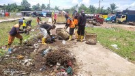 Aksi Goro Dinas Lingkungan Hidup Rohil,  Puluhan Ton Sampah Dapat Terkumpulkan