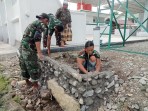 Satgas TMMD Ke-129 Kodim 0102/Pidie Bangun Tempat Wudhu, Lengkapi Sarana Air Bersih di Masjid Al Furqan