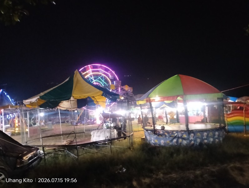 Pasar Malam Desa Koto Periang Berkedok Hiburan, Diduga Permainan Bola Tangkas Jadi Daya Tarik Pengunjung