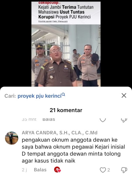 Di Balik Kasus PJU Kerinci: Benarkah Ada Oknum Kejari yang Bermain?