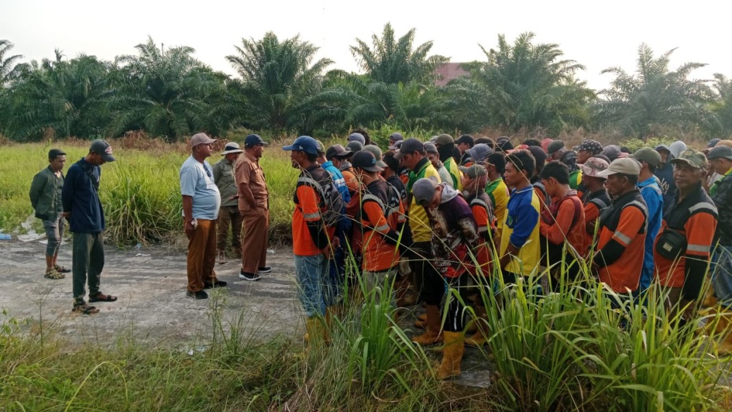 Satgas DLH Rohil Tiga Hari Pembuangan Sampah Di Sinaboi Tuntas