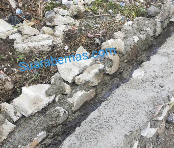 Lemahnya Pengawasan, Proyek P3-TGAI Koto Teluk Sungai Penuh Dinilai Asal jadi