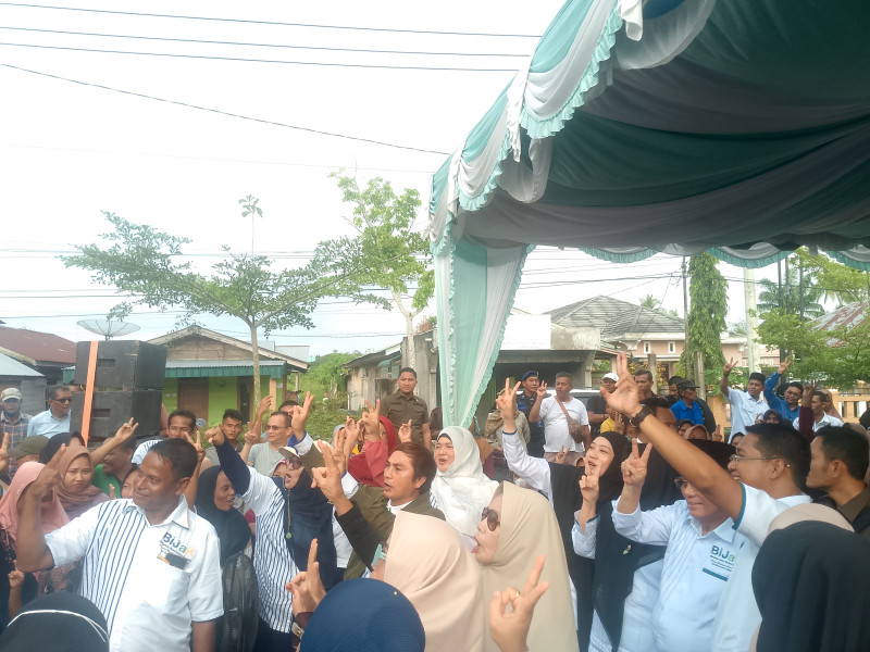 Kampanye BM-JC, Calon Bupati Rohil Bistamam Upaya Jalin Sinaboi Dumai Terhubung
