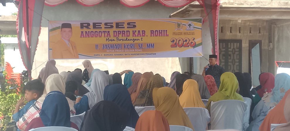 Reses Anggota DPRD Rohil Jasmadi Kori Prioritas Usulan Sumur Bor