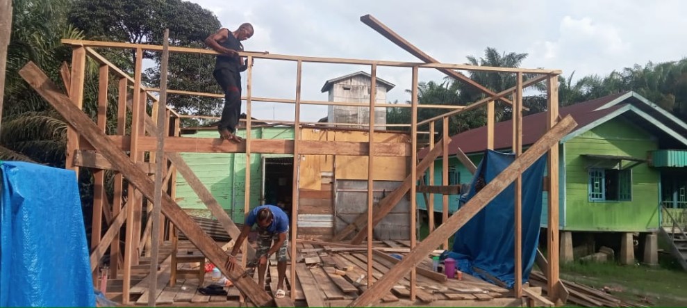 Rumahnya Direnovasi, Keluarga Mariana Ucapkan Terimakasih Kepada BAZNAS Kabupaten Pelalawan