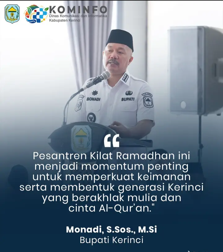 Bupati Monadi Buka Pesantren Kilat Ramadhan 1447 H, Perkuat Iman dan Karakter Generasi Muda Kerinci