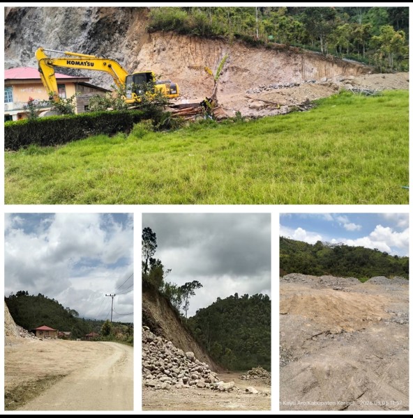 Galian C Ilegal Sungai Dalam Terkesan Dibiarkan, Penambang Makin Berani,  Masyarakat Minta Polres Kerinci Bertindak Tegas