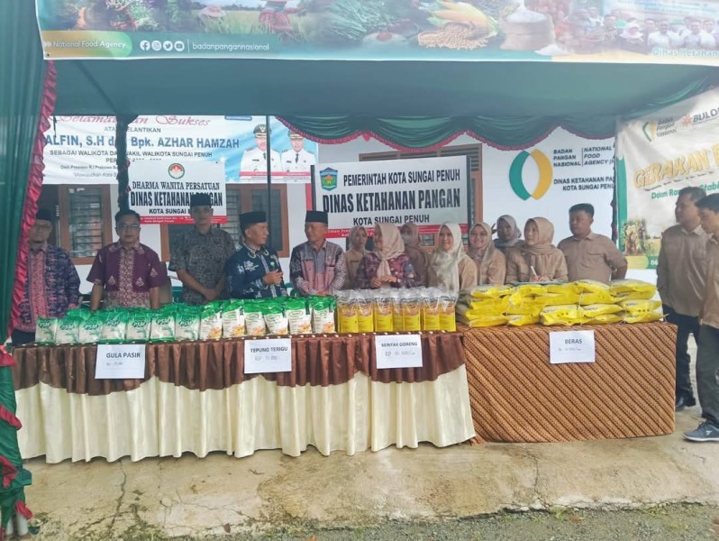 Dinas Ketahanan Pangan Kota Sungai Penuh Gelar Gerakan Pangan Murah