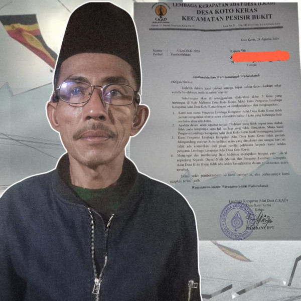 Ketua LKAD Koto Keras Sesali Kegiatan  Silaturahmi Akbar 5 Koto Di BALE MALINTOU