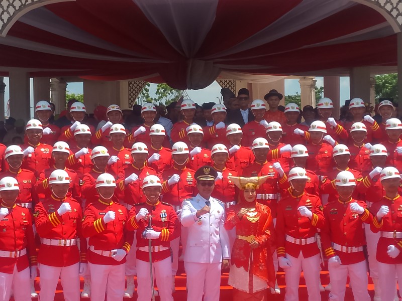 Detik Detik Proklamasi HUT RI Ke-80 Di Rohil Berjalan Penuh Khidmat