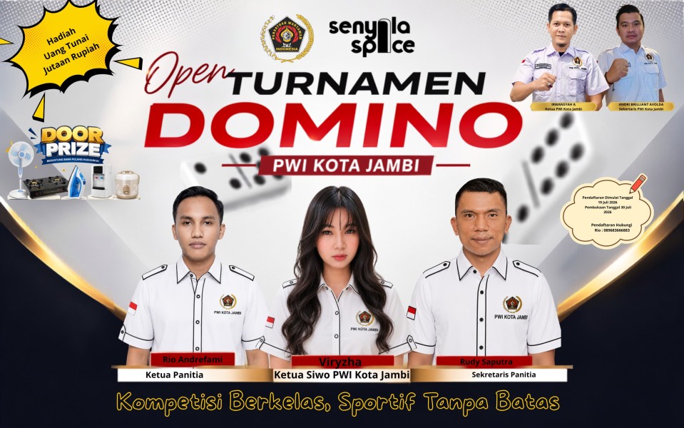 Senyala Cafe Tuan Rumah Open Turnamen Domino PWI Kota Jambi