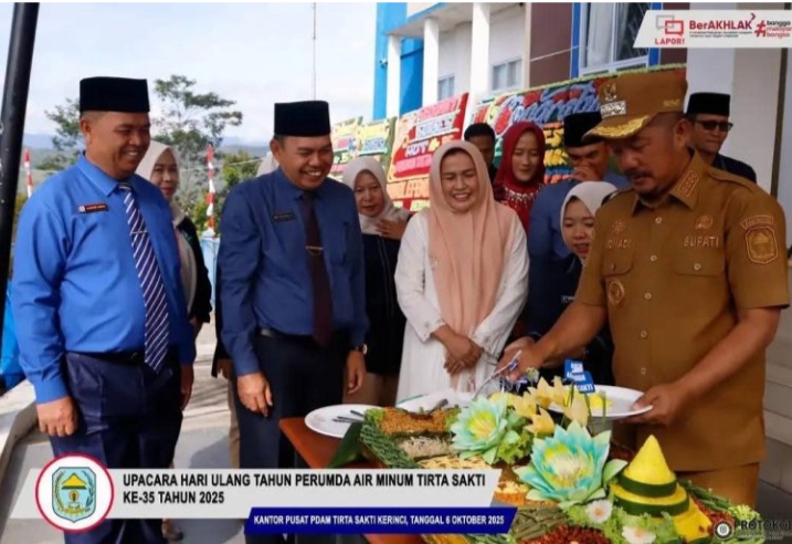 HUT ke 35 Perumda Tirta Sakti Kerinci, Bupati Kerinci Monadi Teruslah Berbenah dan Tingkatkan Kualitas