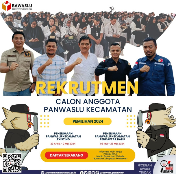 Bawaslu Pelalawan Evaluasi Eksisting Panwascam, Jika tidak Terpenuhi Lakukan Rekruitmen Ulang.