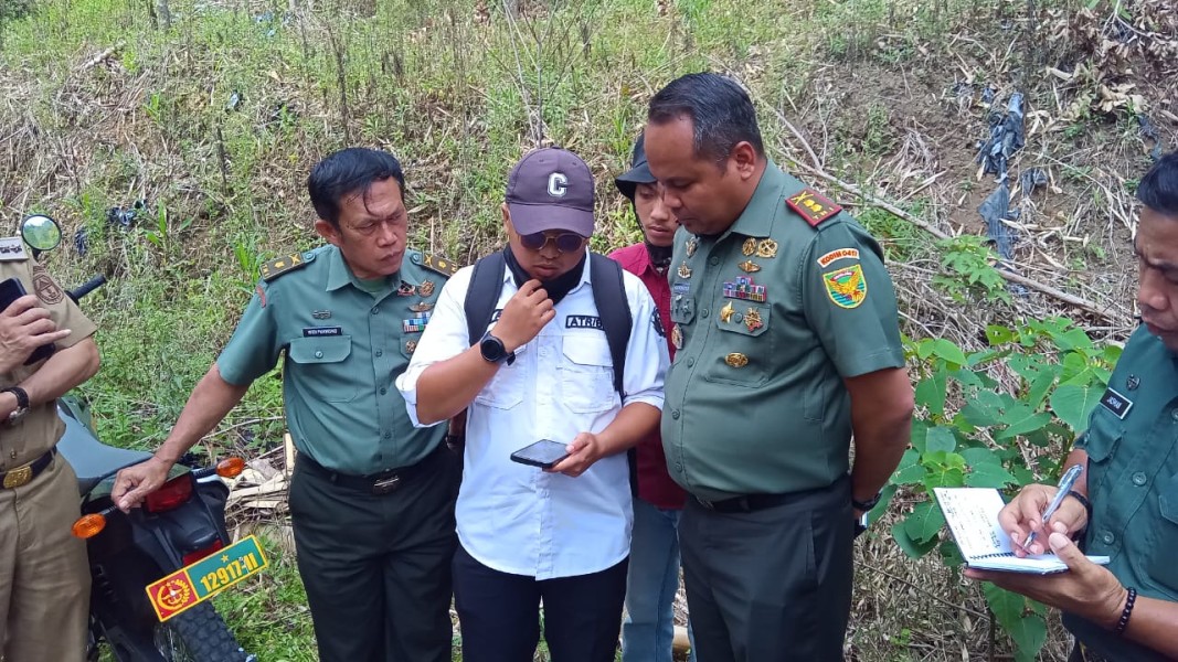 Dandim 0417/Kerinci Tinjau Lokasi Pembangunan Yon TP di Desa Lempur Hilir