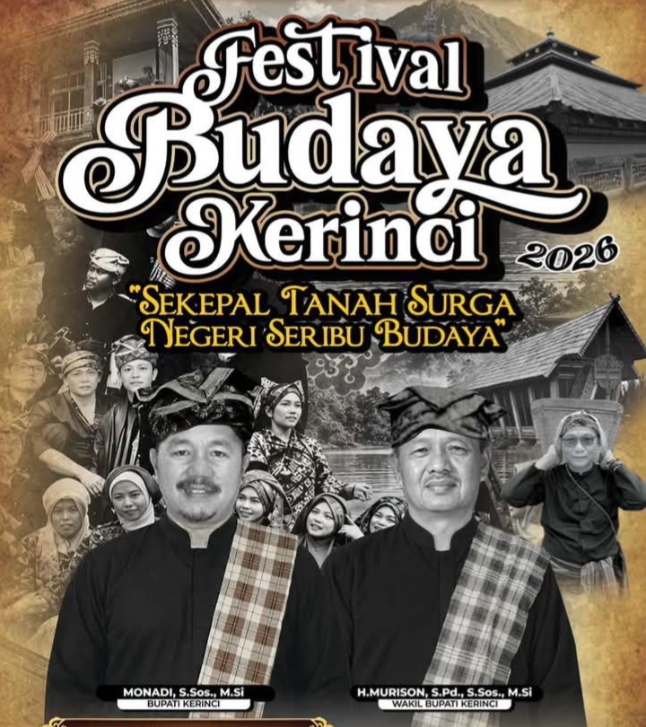 Sekepal Tanah Surga, Negeri Seribu Budaya: Festival Budaya Kerinci Digelar 22 Oktober