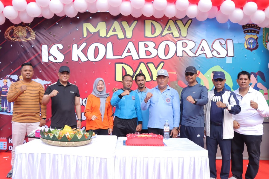 May Day 2025 di Polres Rohil, Wabup Jhony Charles Ajak Buruh Ciptakan Iklim Investasi Harmonis