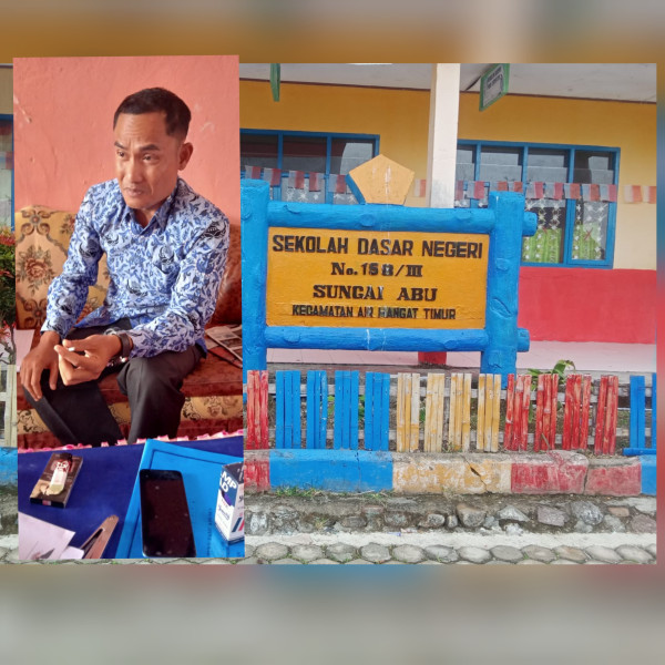 Kepsek SD 158 Desa Sungai Abu Diduga Tidak Transparan Dalam Pengelolaan Dana Boss