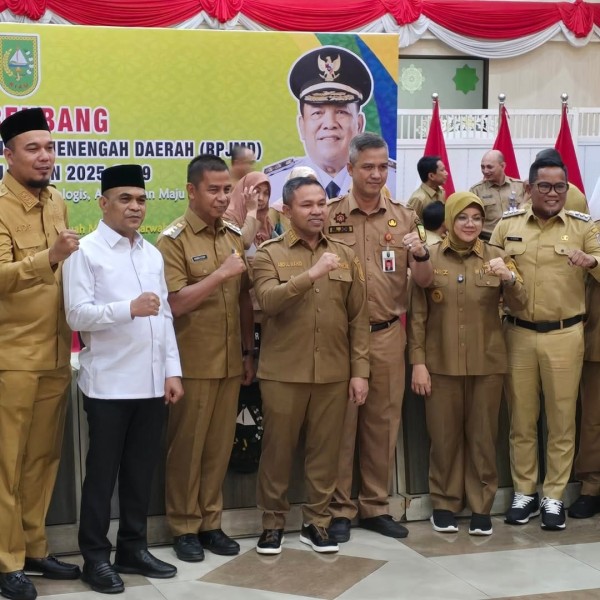 Dorong Hilirisasi dan Proyek Strategis Daerah, Bupati H Zukri Ikuti Musrenbang RPJMD Provinsi Riau