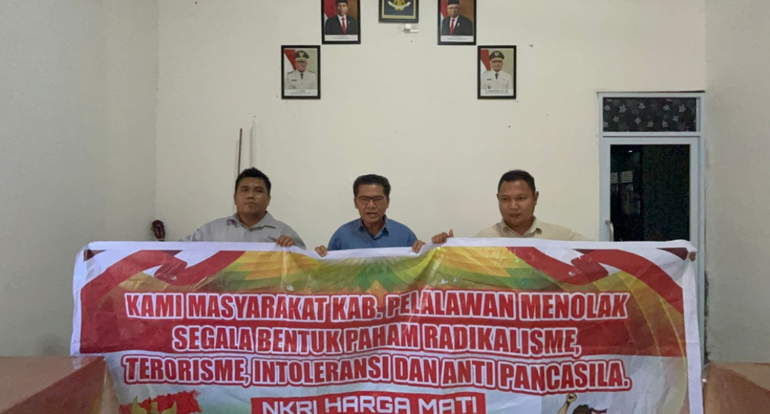 Jelang HUT RI Ke-79, Ormas Keagamaan di Kabupaten Pelalawan Sepakat Menolak slSegala Bentuk Radikalisme