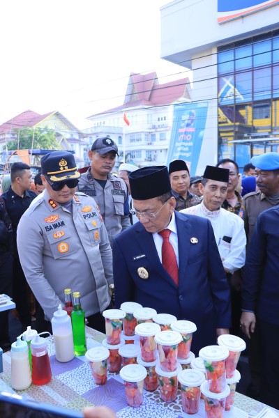 Kapolres Rohil Hadir Pembukaan Pasar Ramadhan