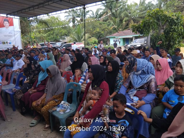 Kampanye Di Bagan Nibung, Jhony Charles Sebut Usulan  Perbaikan Infrastuktur Jadi Proritas Perubahan