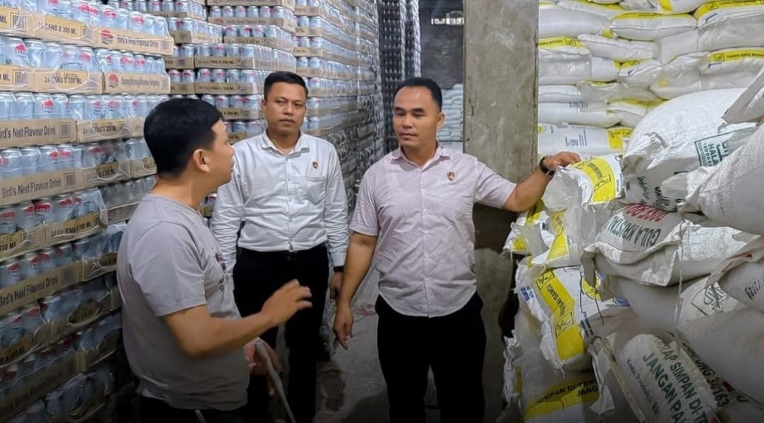 Pastikan Stok Aman Jelang Ramadhan, Subdit Indaksi Ditreskrimsus Polda Jambi Cek Ketersediaan Gula Pasir di Distributor