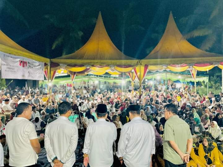 Tumpah Ruah Warga Dusun Bukit Raya Pujud Padati Kampanye Bijak 02, Ini Program nya