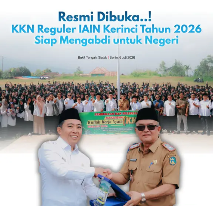 Sekda Kerinci Resmi Buka KKN Reguler IAIN Kerinci 2026, Ratusan Mahasiswa Siap Mengabdi di Tengah Masyarakat