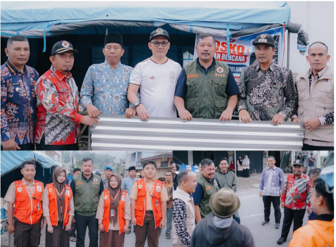 Bupati Monadi Turun Langsung Bantu Korban Puting Beliung di Tutung Bungkuk, Salurkan Seng dan Terpal untuk Percepat Pemulihan