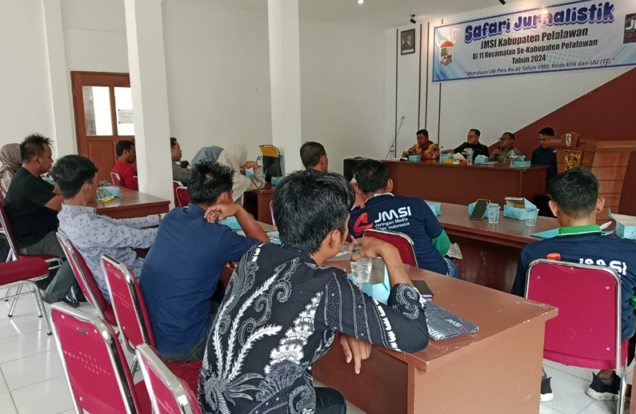 JMSI Pelalawan Gelar Safari Jurnalistik di Pangkalan Lesung