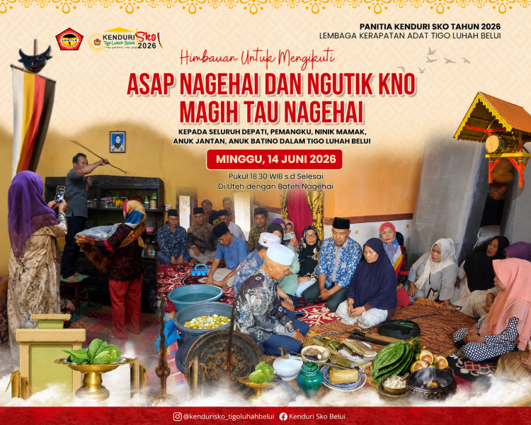 Jelang Kenduri Sko Tigo Luhah Empat Desa Belui, Pusako Leluhur Diturunkan dan Dimandikan