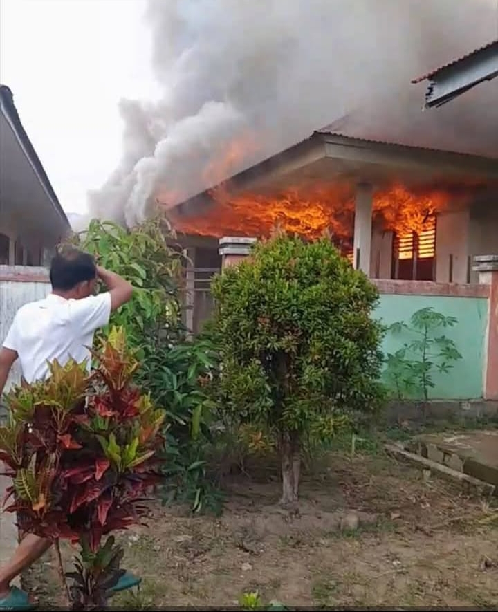 Kebakaran Mengejutkan SMK 5 Kerinci, Dua Ruang Sekolah Hangus Dilalap si Jago Merah