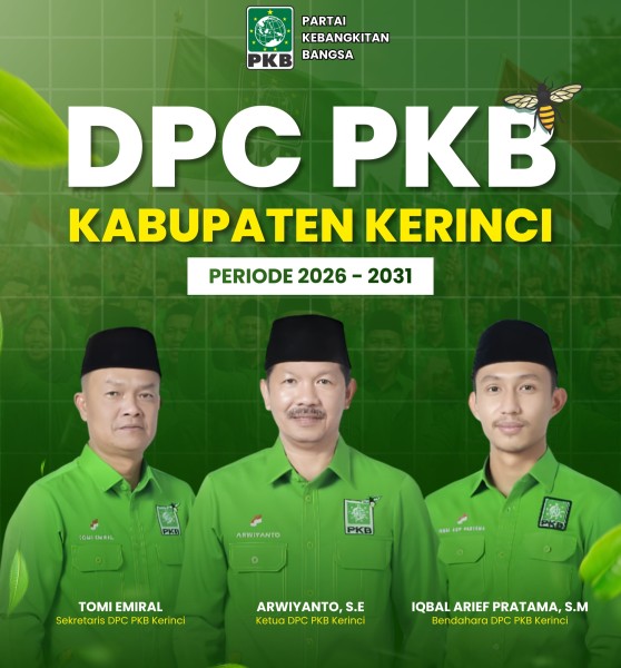 PKB Kerinci Mantapkan Langkah, Pengurus Baru Siap Perluas Basis dan Tambah Kursi DPRD