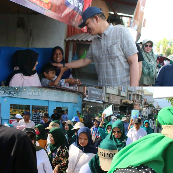 Dikenal Sosok Yang Merakyat, Antos-Lendra Berjalan Kaki Temui Warga Langsung