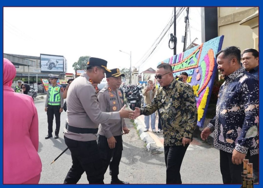 Walikota Alfin Sambut Hangat Kapolres Kerinci Baru AKBP Ramadhanil di Polres Kerinci