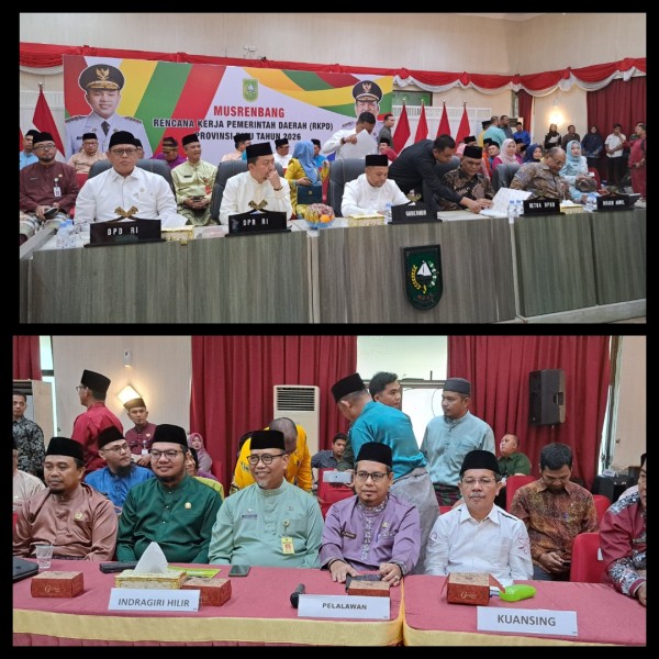 Pj.Sekda Pel alawan Hadiri Musrenbang RKPD Provinsi Riau Tahun 2026