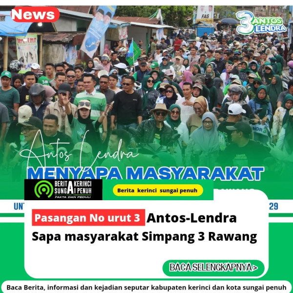 Antos-Lendra Kembali Sapa Santun Masyarakat Hamparan Rawang
