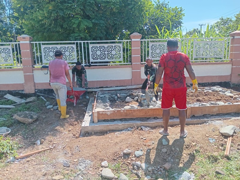 TMMD Ke-129 Kodim 0102/Pidie Wujudkan Sanitasi Layak, MCK di Area Pemakaman Mulai Dibangun
