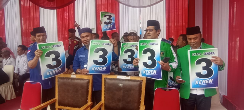 Antos-Lendra Mendapatkan Nomor Urut 3, Fajran: Ini nomor Yang Paling Keren Dan Adil