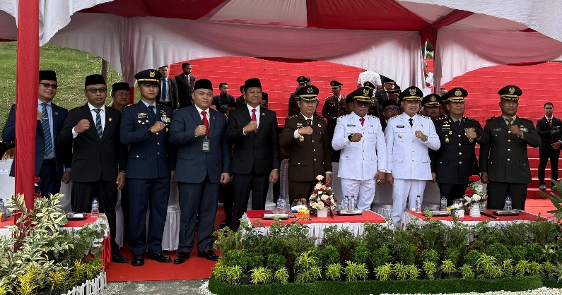 Upacara Peringatan Proklamasi HUT RI ke-80 di Pelalawan, Berlangsung Hikmat