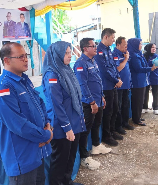 DPC Demokrat Rohil Gelar Deklarasi, Siap Menangkan Paslon Nawaitu Di Rohil