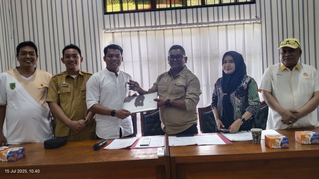 Ketua KONI Rohil Sertijab, Riwansyah: Siap Perbaiki Organisasi