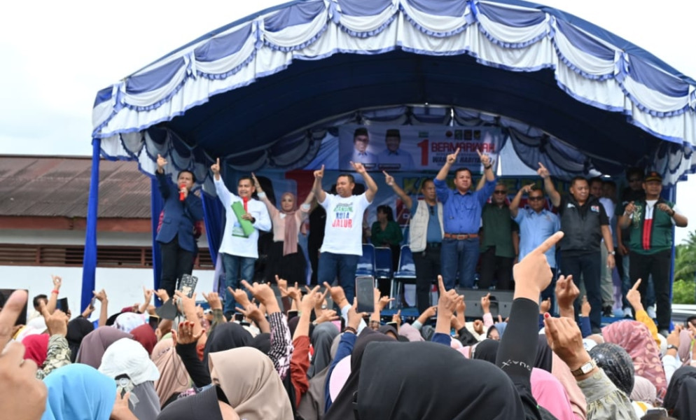 Suhardiman Amby dan Abdul Wahid  Komit Saling Sinergi Bangun Kuansing, Ajak Masyarakat Pilih Nomor 1