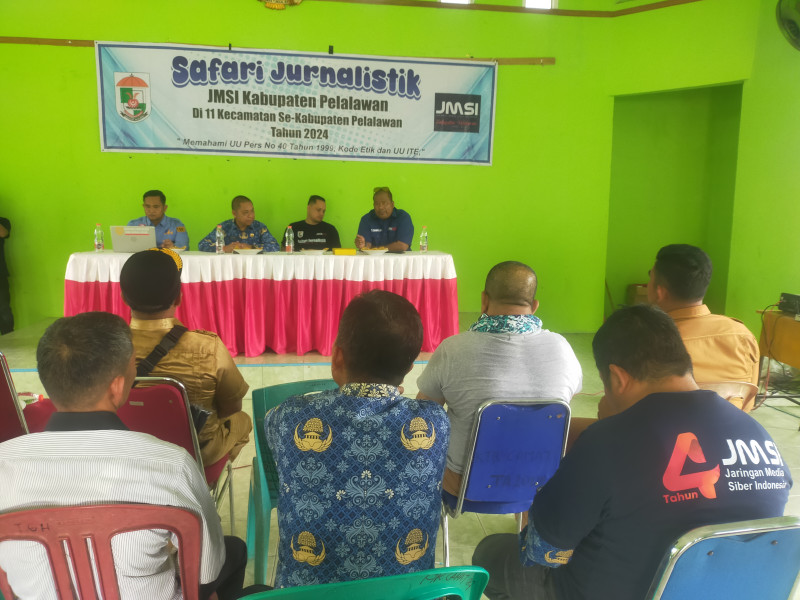Disambut Antusias, JMSI Pelalawan Gelar Safari Jurnalistik di Teluk Meranti