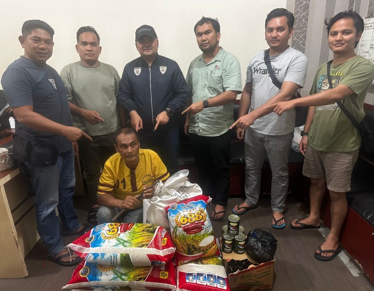Curi Barang Sembako Warga Bagansiapiapi Di Tahan Polisi