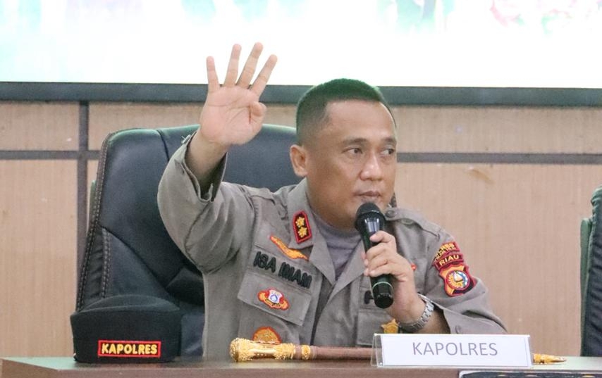 Sosialisasi Program Kapolda Riau “Green Policing”  Kapolres Rohil : Polisi Sebagai Agen Perubahan