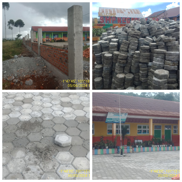Kurang Pengawasan,  Pekerjaan Proyek PL di Dinas Pendidikan Kerinci Diduga Asal Jadi