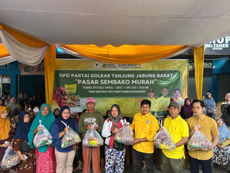 Golkar Tanjab Barat Gelar Pasar Murah, Bukti Kepedulian untuk Masyarakat