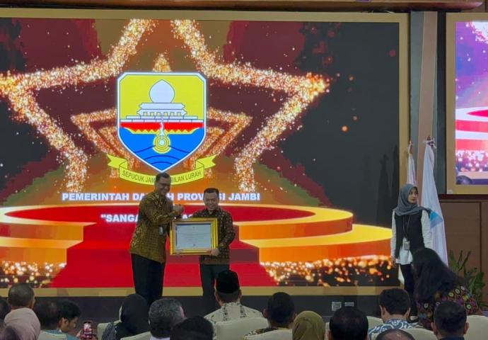 Pemprov Jambi Raih Penghargaan Kearsipan Nasional, Kategori Sangat Memuaskan